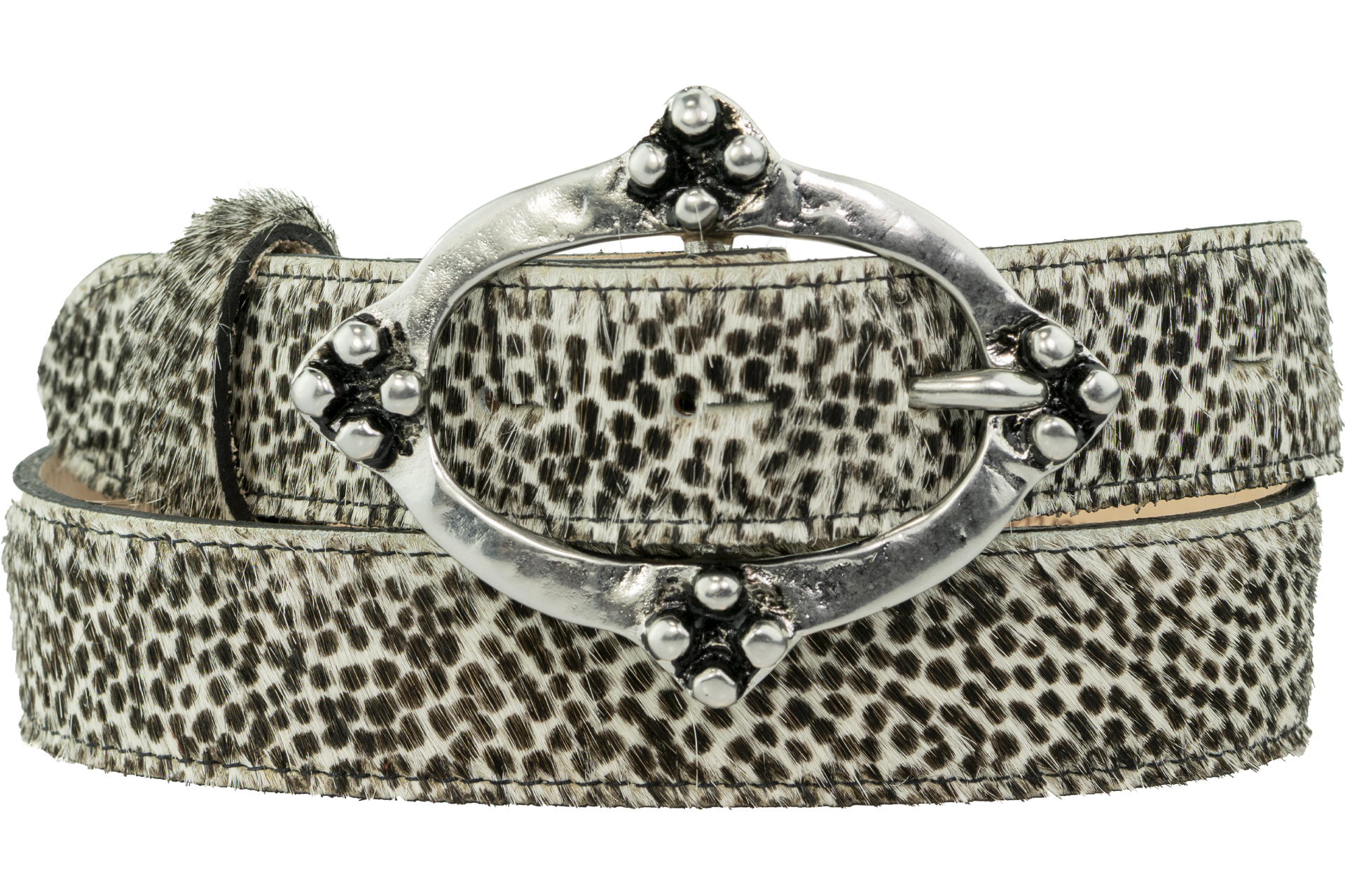 30mm Guinea Fowl Print Belt Peachy Belts