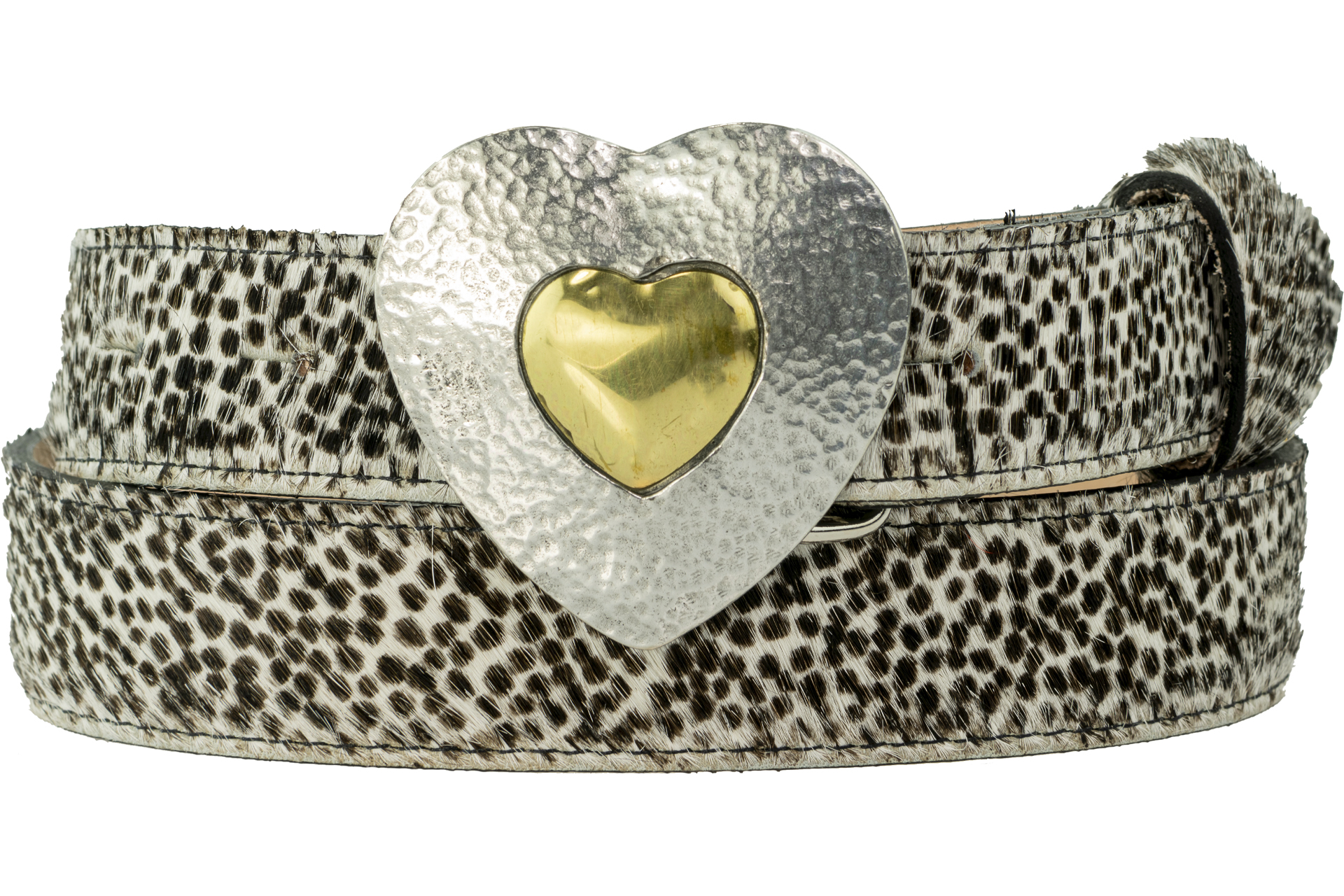 30mm Guinea Fowl Print Belt Peachy Belts