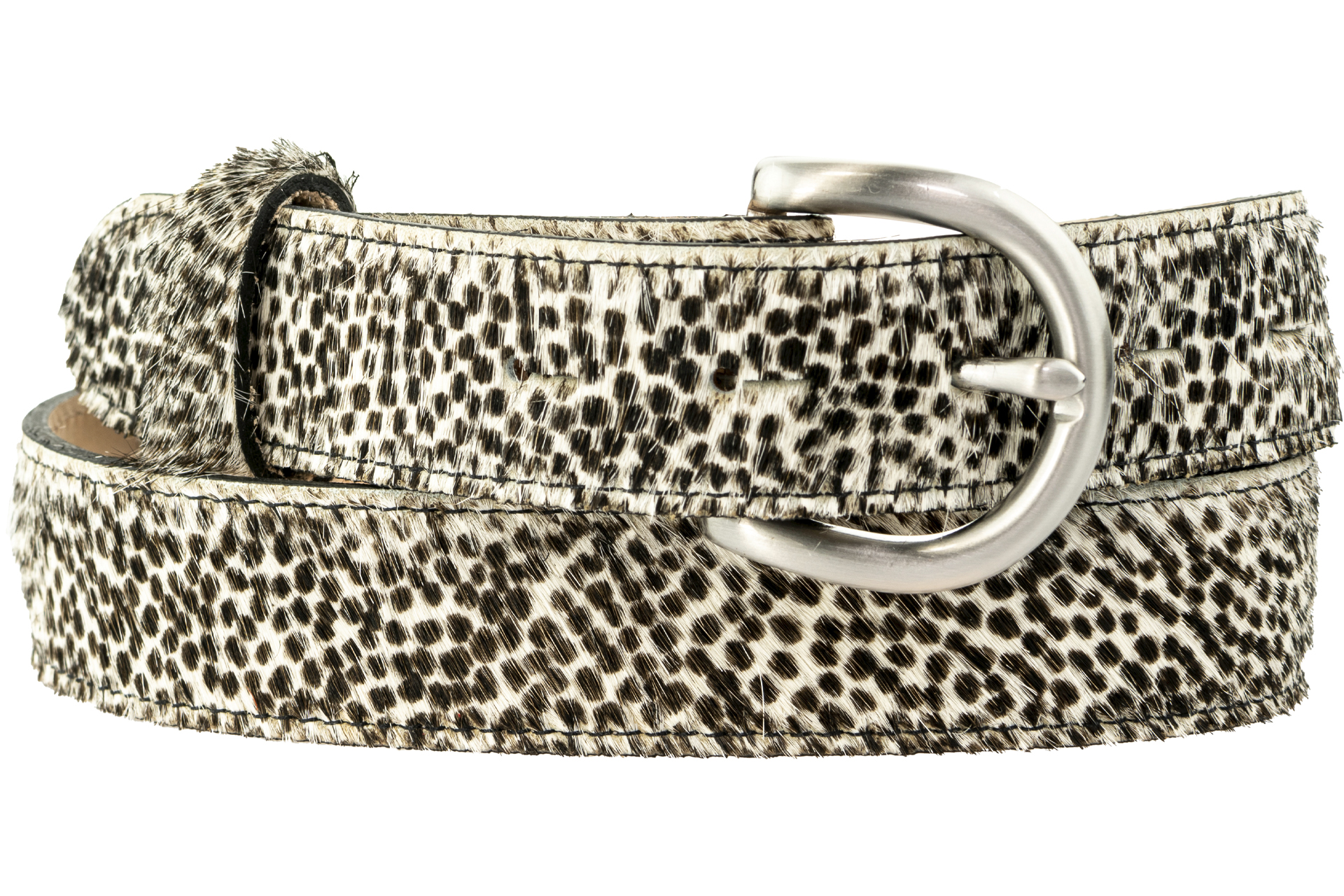 30mm Guinea Fowl Print Belt Peachy Belts