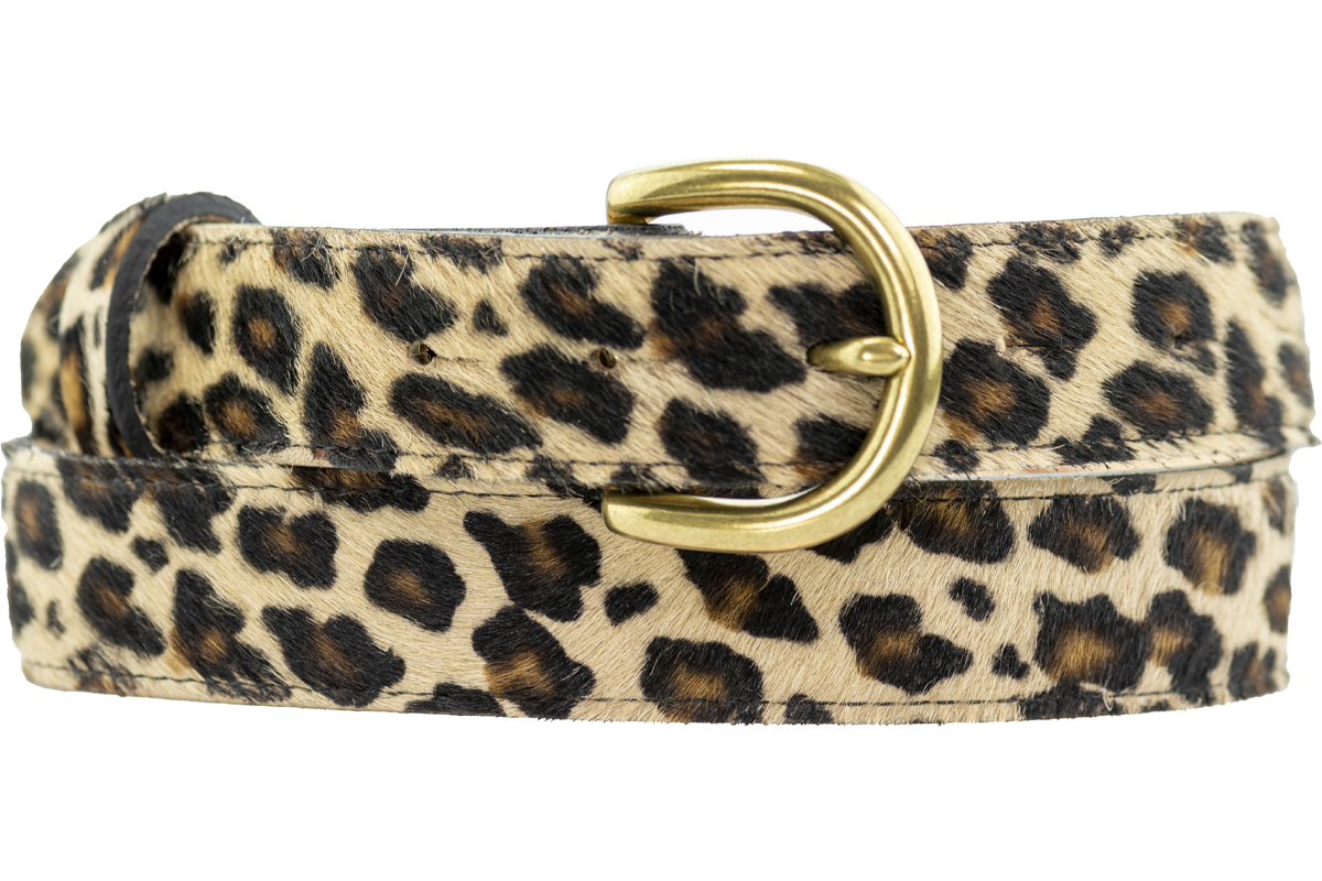 30mm Leopard Print Belt Peachy Belts