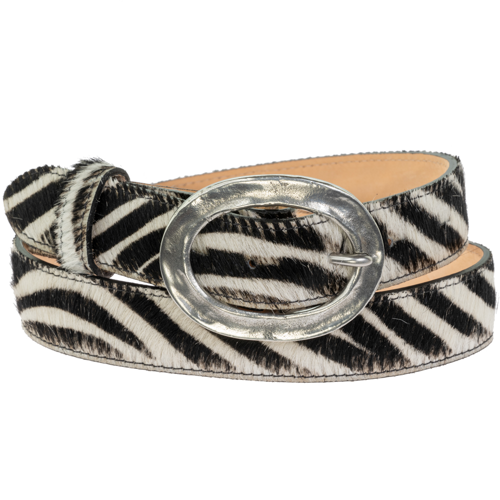 Fibbia Cintura Urban Backwoods Zebra: Stile Biker In Metallo, 91x67 Mm (Adatta A Cinture Fino A 4 Cm)