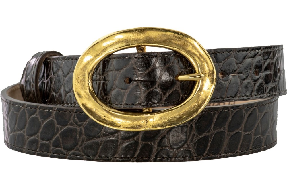 30mm Chunky Gold Oval Buckle - Image 3