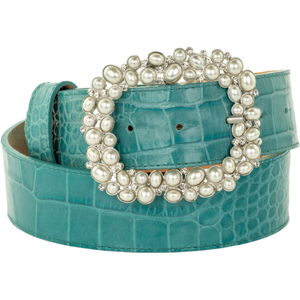 Pearl Spangle Buckle (Fits: 40mm Belt)