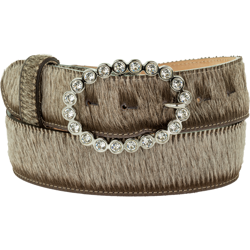 White Oval Diamante Buckle 40mm - Image 3