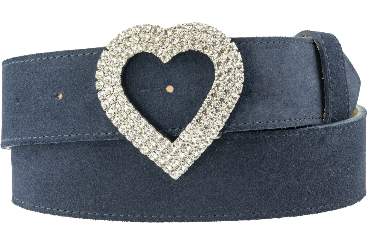 40mm Diamante Heart Buckle - Image 3