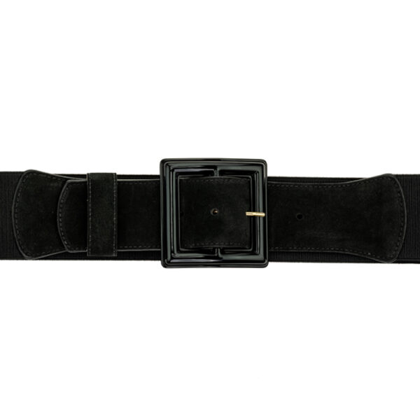 Round Pearl Buckle with Silver Housing fits 60mm belt Peachy Belts