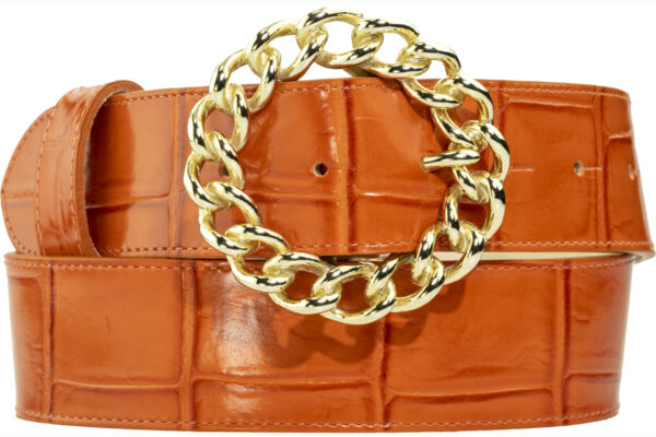 Gold Chain Buckle (Fits: 40mm Belt)