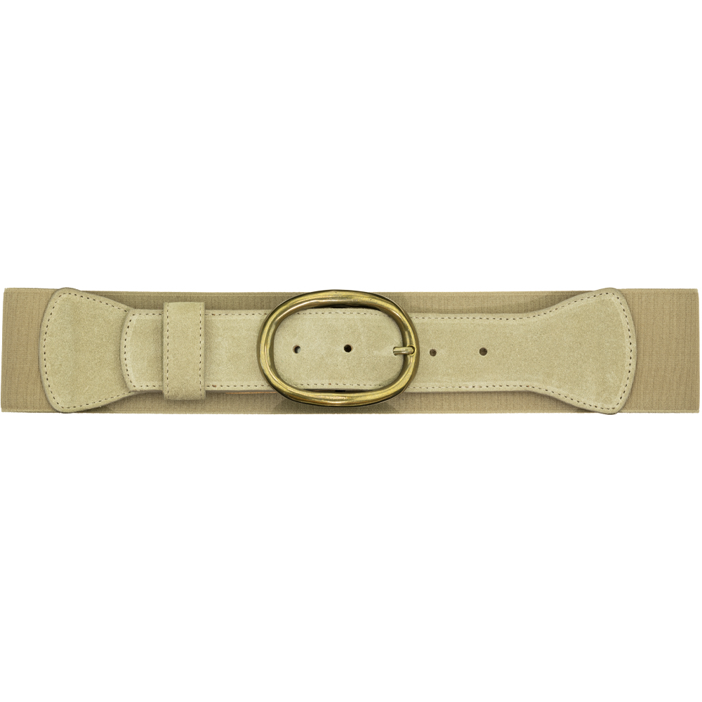 New 60mm Mushroom Suede Waist Belt with Plain Buckle fits all of our 40mm buckles - Peachy Belts