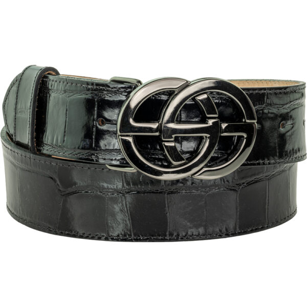 Mens Black Double G Buckle (Fits: 40mm Belts)