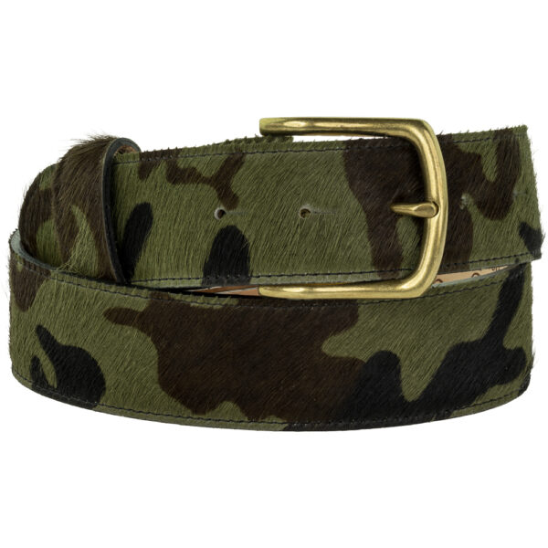 Camouflage Cowhide Belt (40mm width)