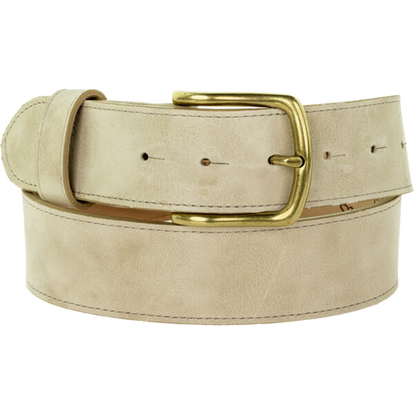 40mm Sand Leather Belt